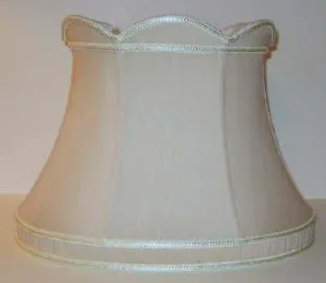 39635 Beige Oval Gallery Bottom Lamp Shade
