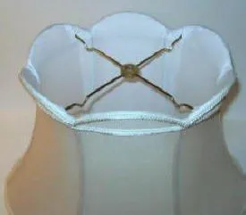 39635 Beige Oval Gallery Bottom Lamp Shade