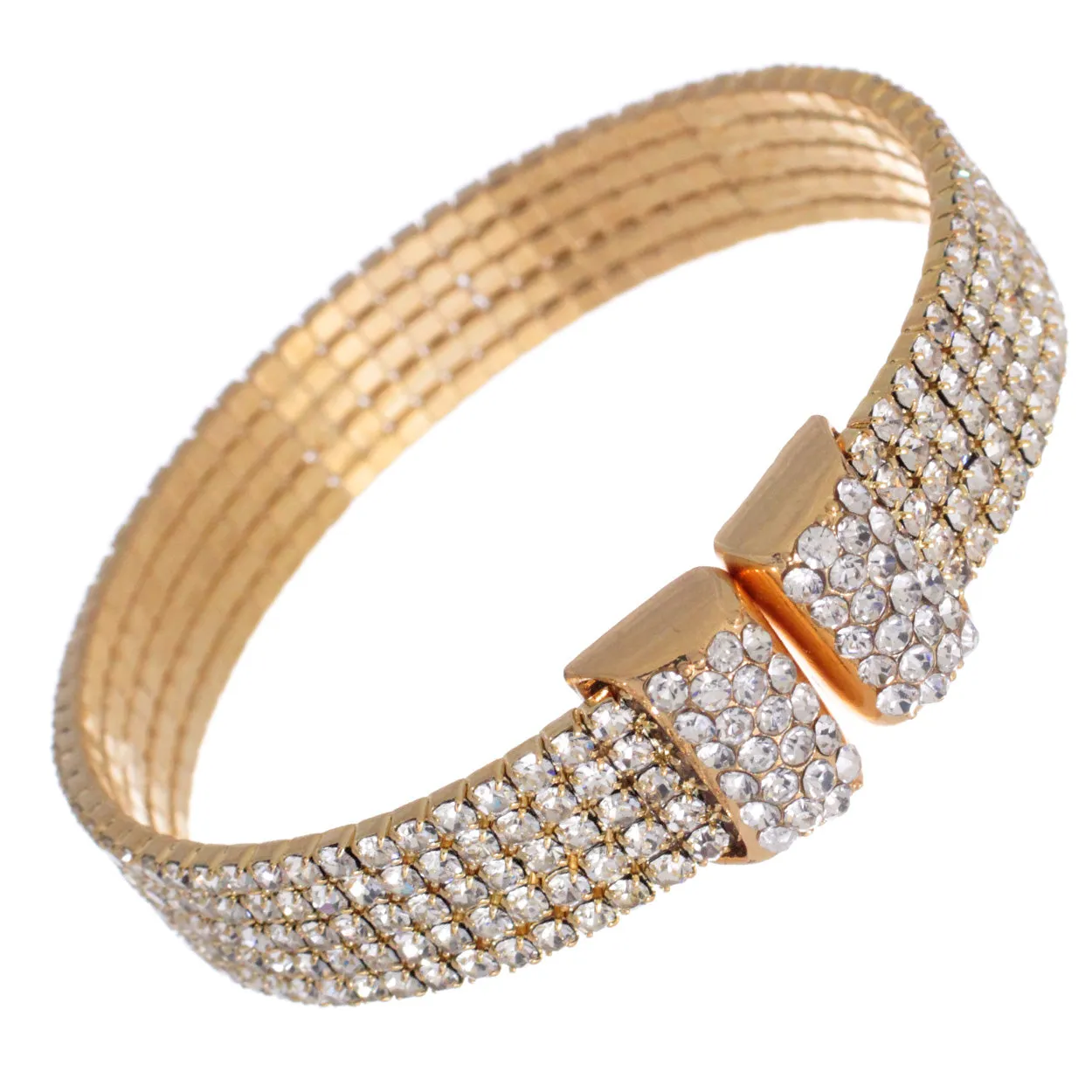 5 Row Crystal Cuff