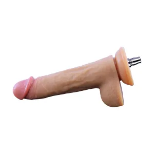 7.87-inch Dual Density Realistic & Erect Silicone Dildo Attachment for Lustti Sex Machines