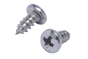 8 X 2" Stainless Pan Head Phillips Wood Screw, (50pc), 18-8 (304) Stainless Steel Screws