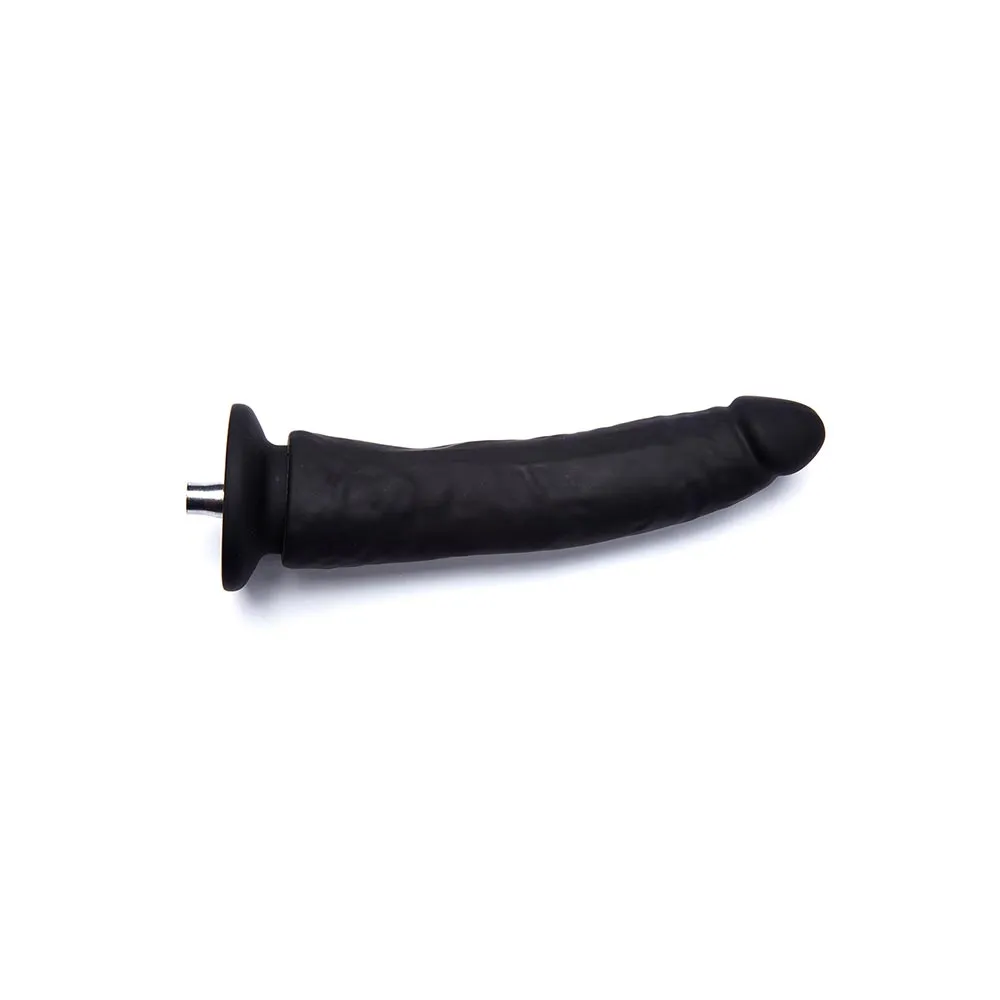 8.07-inch Slightly Curved Firm Silicone Dildo Attachment for Lustti Sex Machines