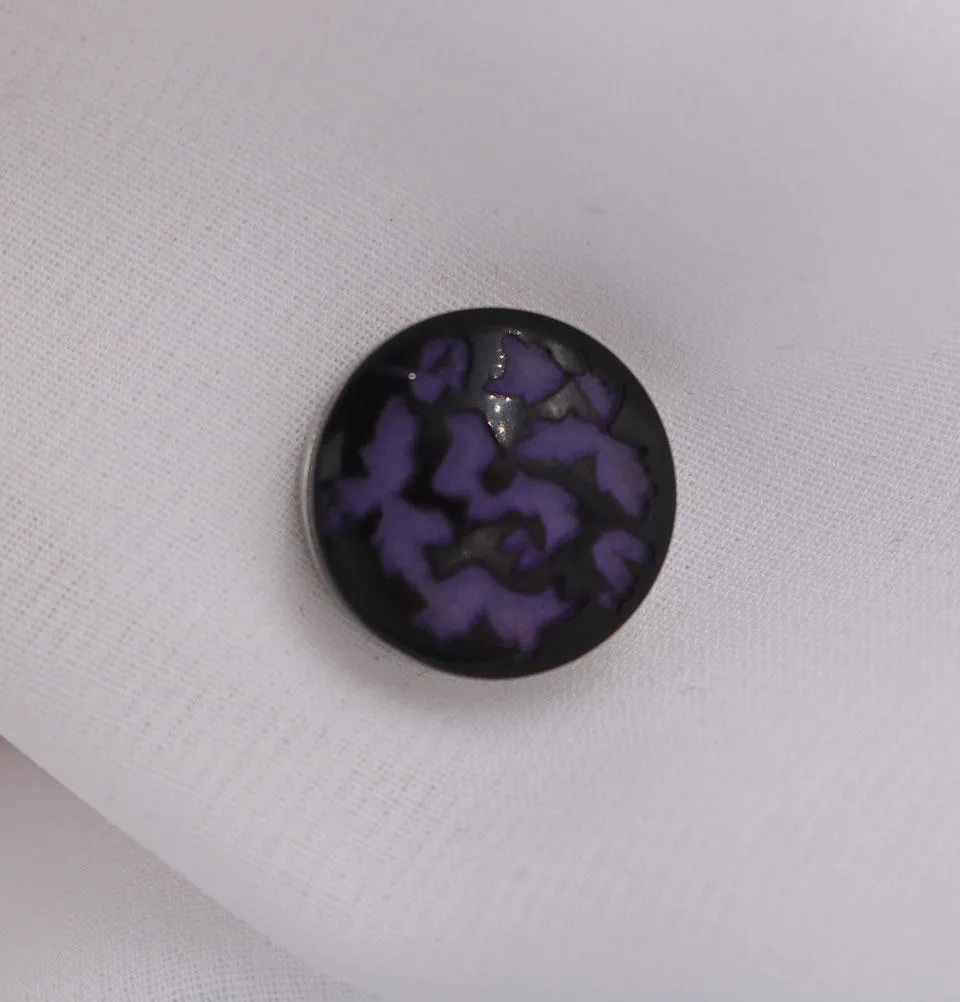 Abstract Magnetic Hijab Pin Purple