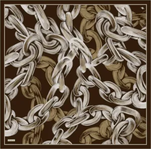 Armine Chain Mirage Silk Scarf #3