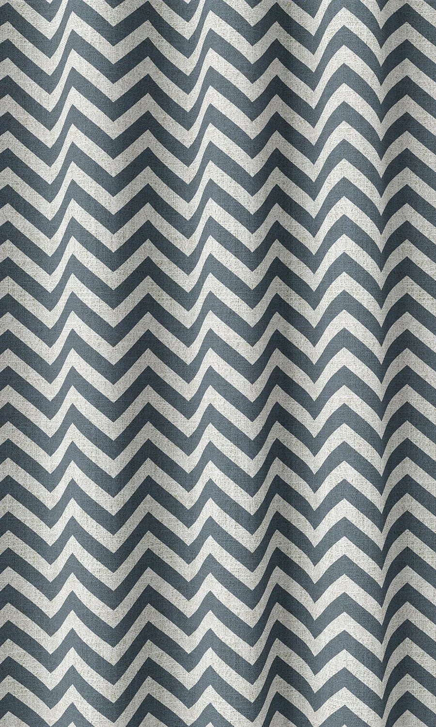 'Bayadere' Chevron Print Window Blinds (Petrol Blue/ White)