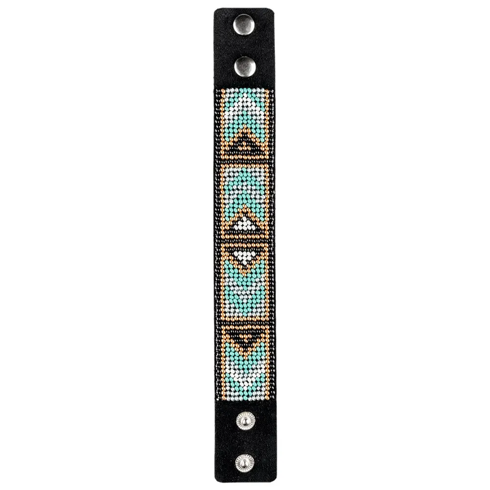 Bead embroidery kit on artificial leather FLBB-024