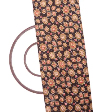 Black Colour Ajrakh Print Cotton Fabric