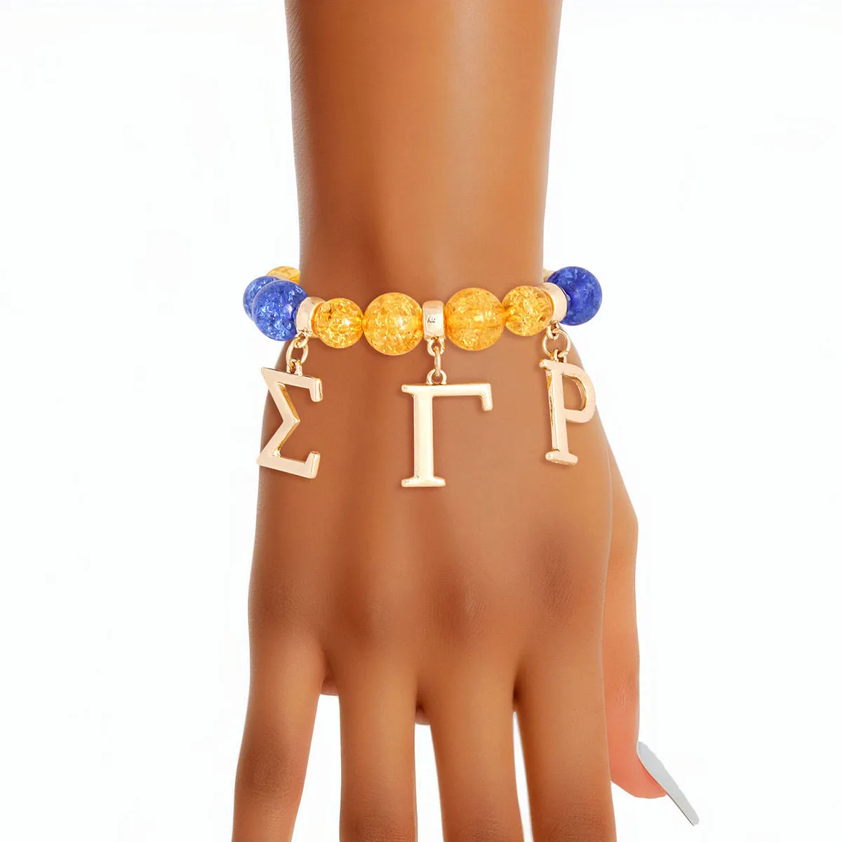 Blue Bead SGRho Bracelet