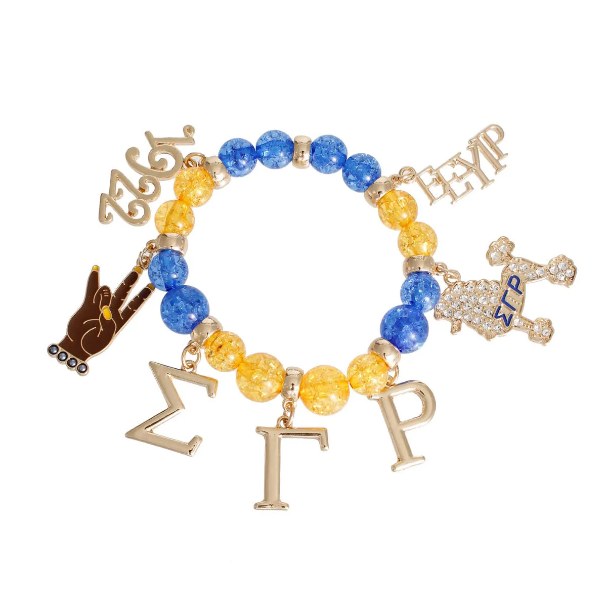 Blue Bead SGRho Bracelet