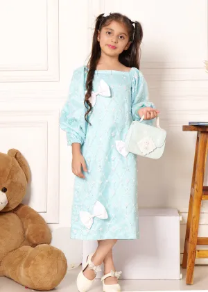 Blue Diamond Bow Dress