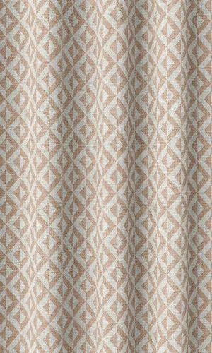 'Bolzano' Modern Geometric Print Shades (Blush Pink/ White)