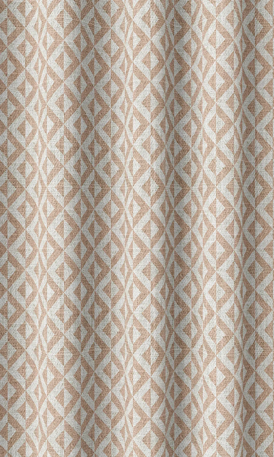 'Bolzano' Modern Geometric Print Shades (Blush Pink/ White)