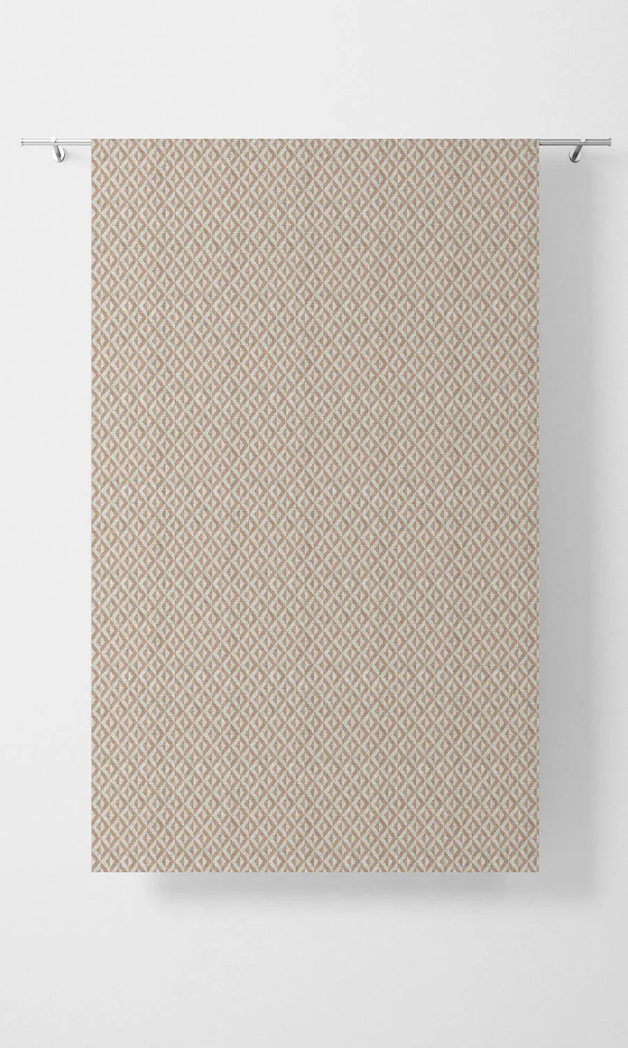 'Bolzano' Modern Geometric Print Shades (Blush Pink/ White)