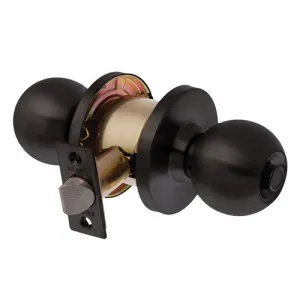 Brava Metro EA Series Privacy Knob Set 70mm Backset Matt Black
