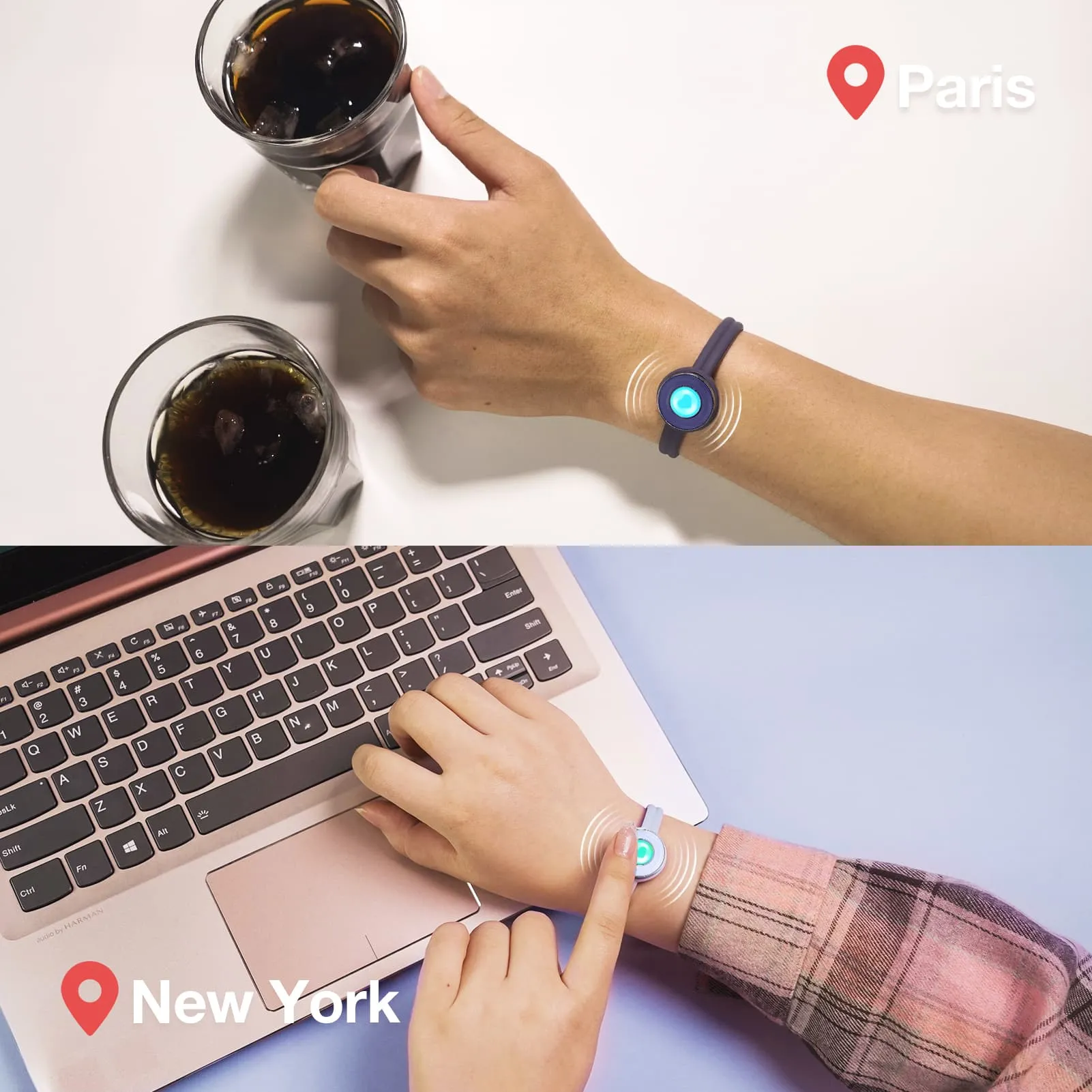 Candy Original Touch Bracelets(Deep Blue Light Blue)
