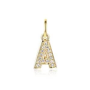 Charm Collection Diamond Embellished Initials | Solid 9K Gold