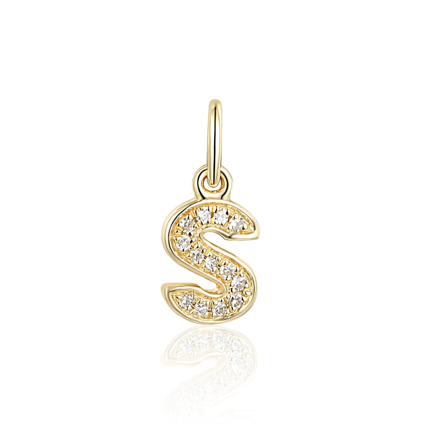 Charm Collection Diamond Embellished Initials | Solid 9K Gold