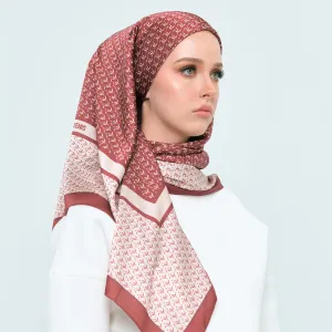 CLUBHOUSE SCARVES (SQUARE) IN BROWN