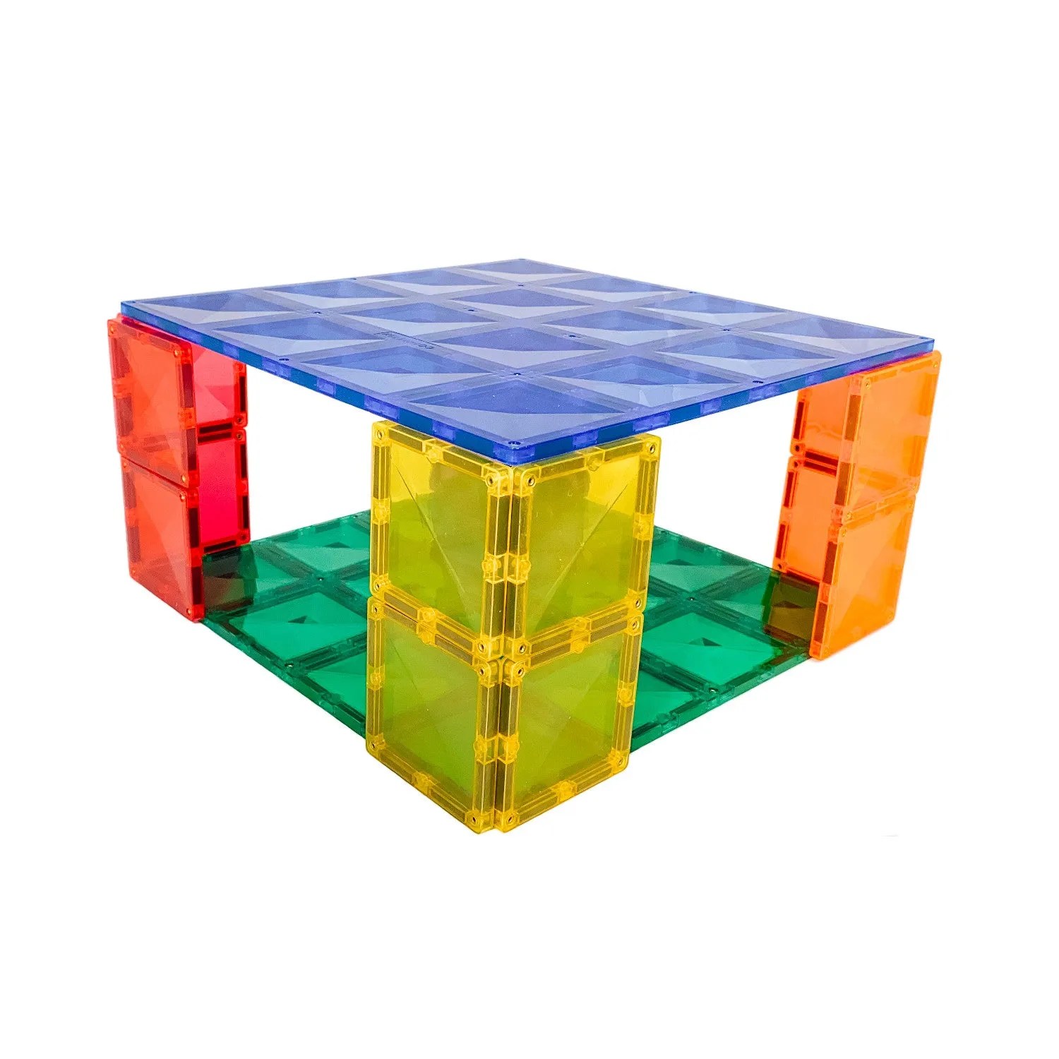 Connetix Tiles Base Plate Pack Blue Green 2 Piece