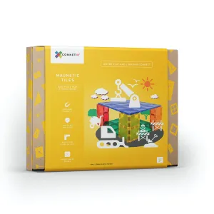 Connetix Tiles Base Plate Pack Blue Green 2 Piece