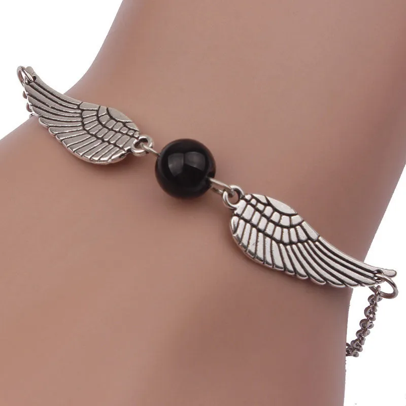 Creative Harry Potter Wings And Pearl Bracelet