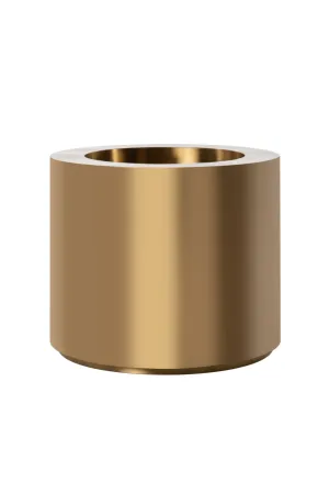 Cylindrical Gold Flower Pot | OROA Donna