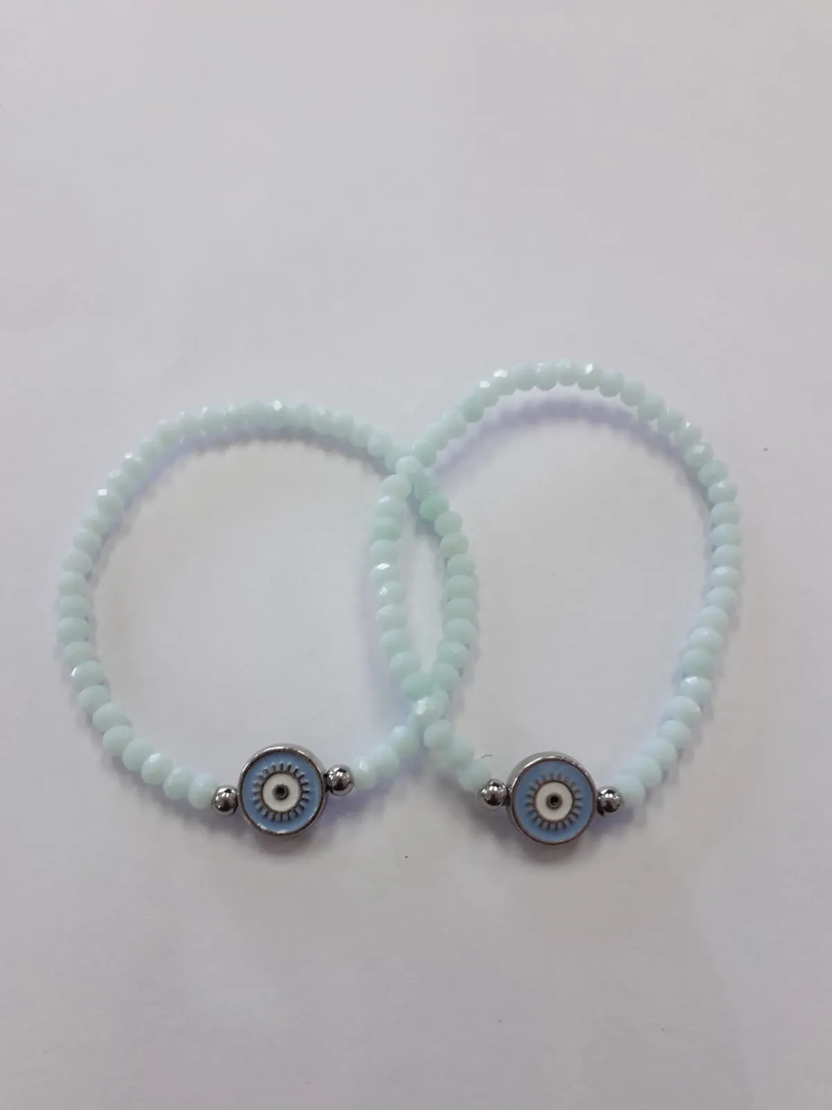 Enamel Evil Eye Crystal Bracelets