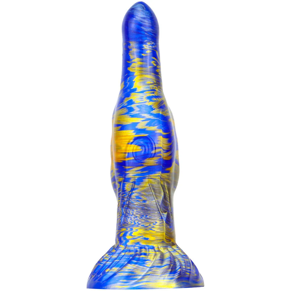 Exotic Anal Dildo Butt Plug - Fantasy Color-Mixing Silicone Monsterdildo Sex Toys for Women
