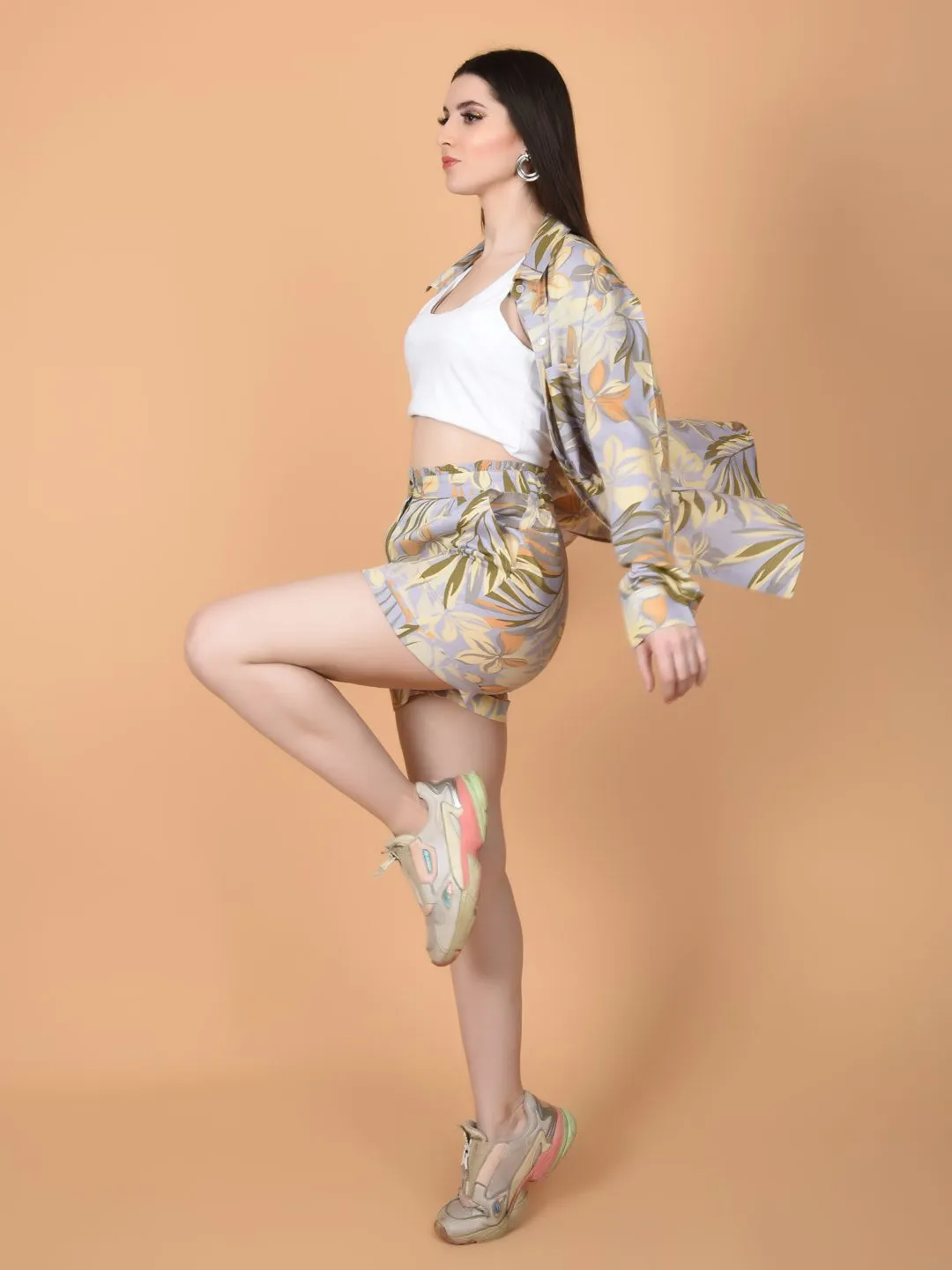 Flawless Women Floral Printed Co-ords Set | ALEX