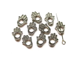German Silver Hand Charms