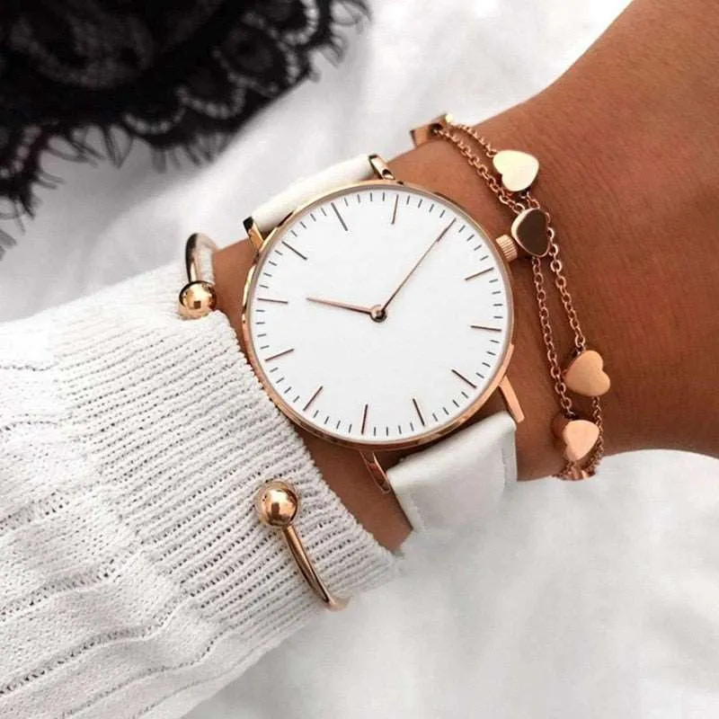 Ladies Casual Quartz Watch (Steel)