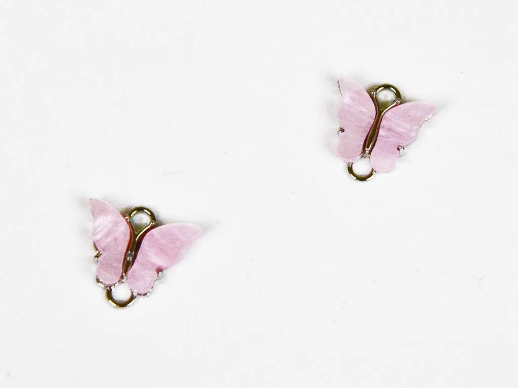 Light Pink Butterfly Designer Metal Charms
