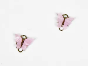 Light Pink Butterfly Designer Metal Charms