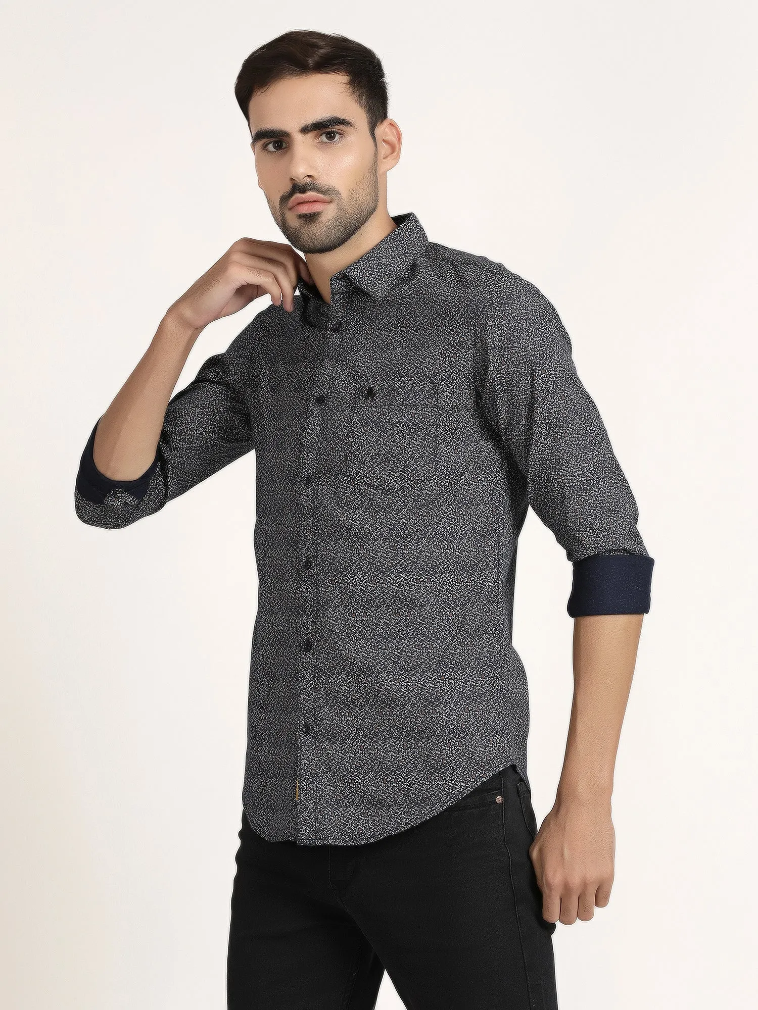 Men Printed Casual Shirt (GBRJ6011)