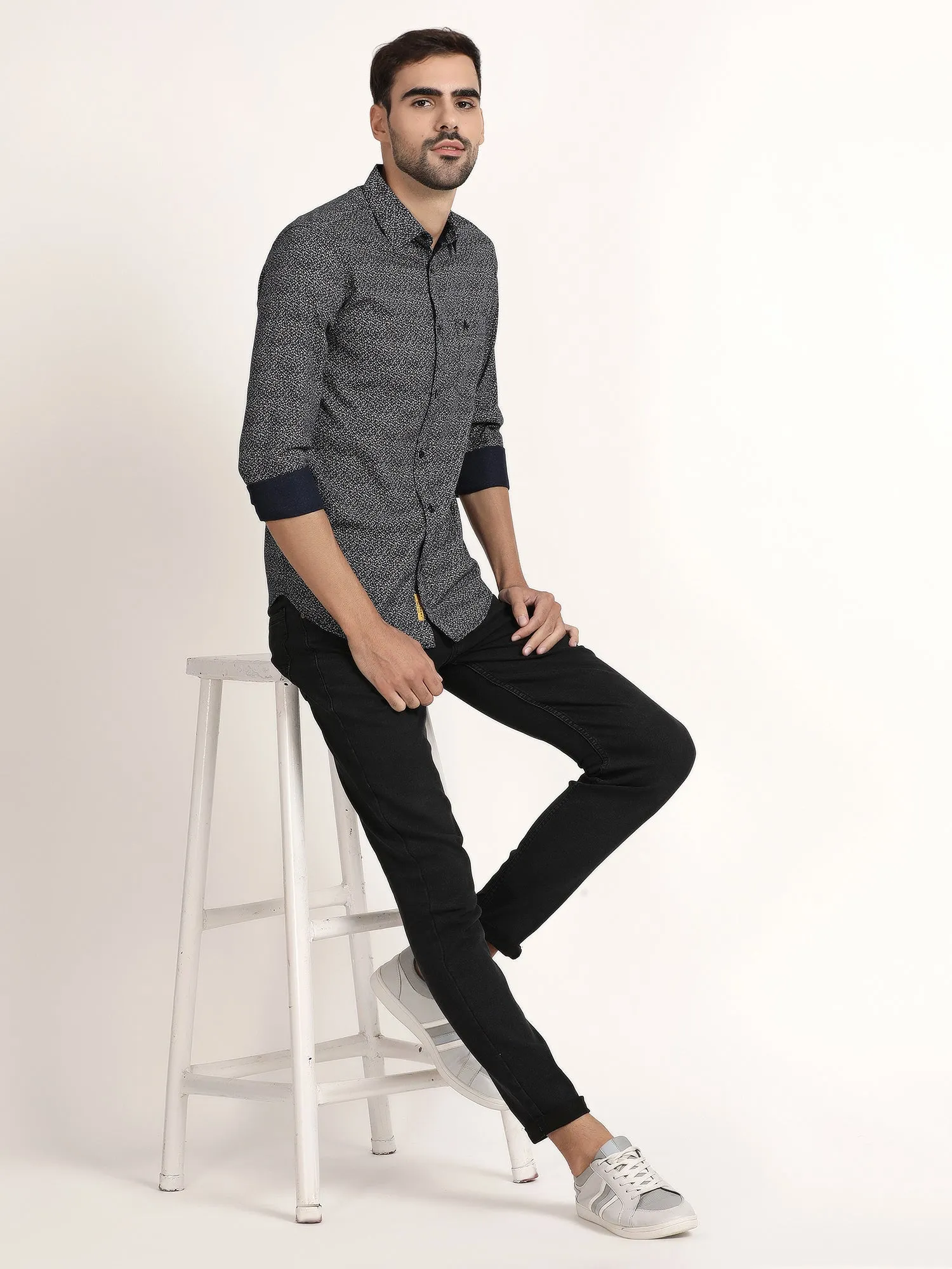 Men Printed Casual Shirt (GBRJ6011)