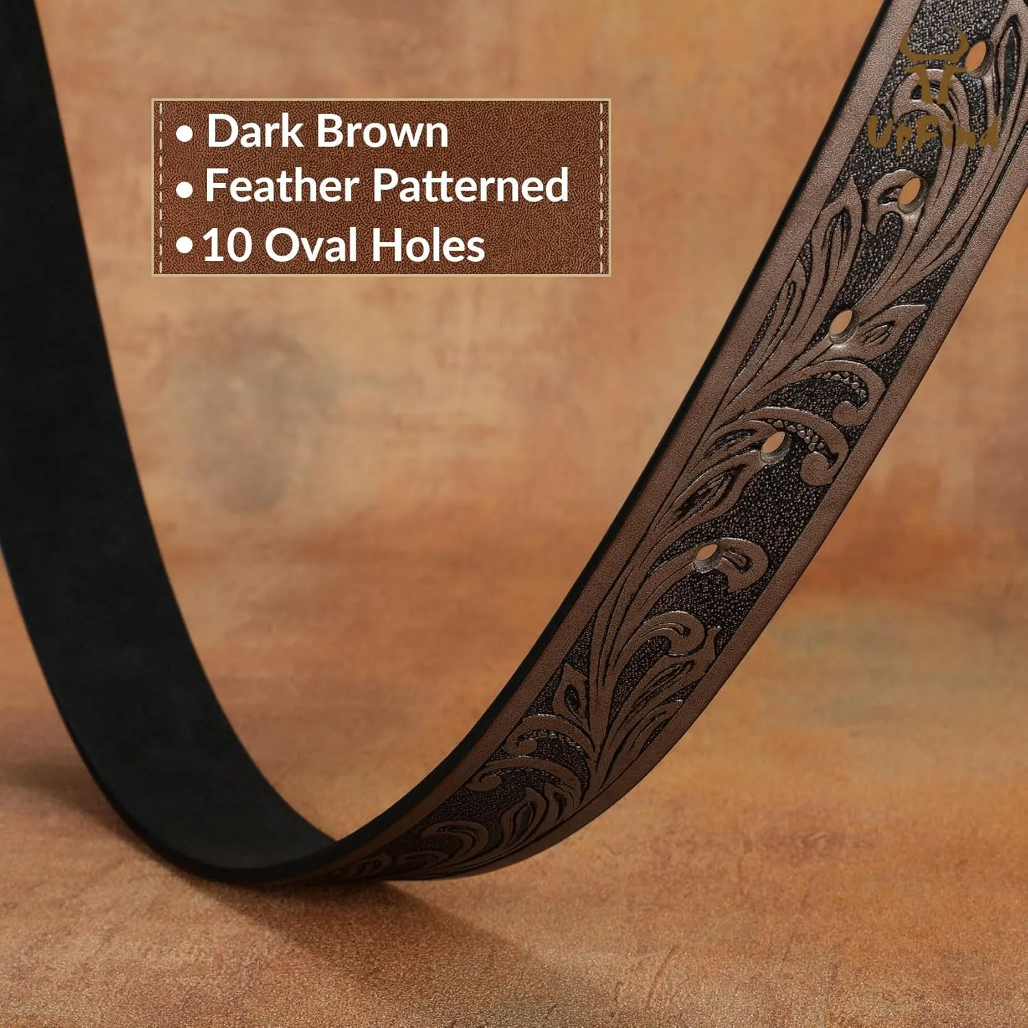 Men Women Western Belt Strap for Jeans Dress Cowboy Leather Belt Strap without Buckle