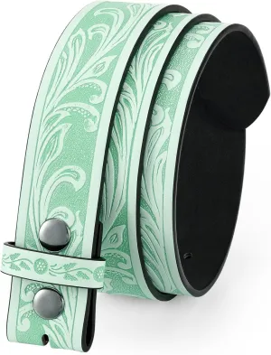 Men Women Western Belt Strap for Jeans Dress Cowboy Leather Belt Strap without Buckle