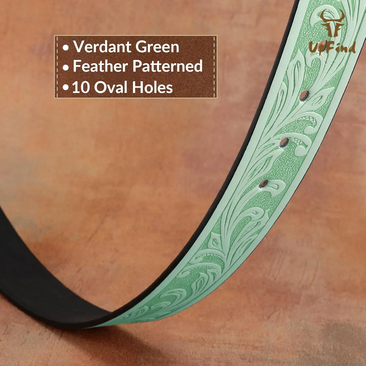 Men Women Western Belt Strap for Jeans Dress Cowboy Leather Belt Strap without Buckle