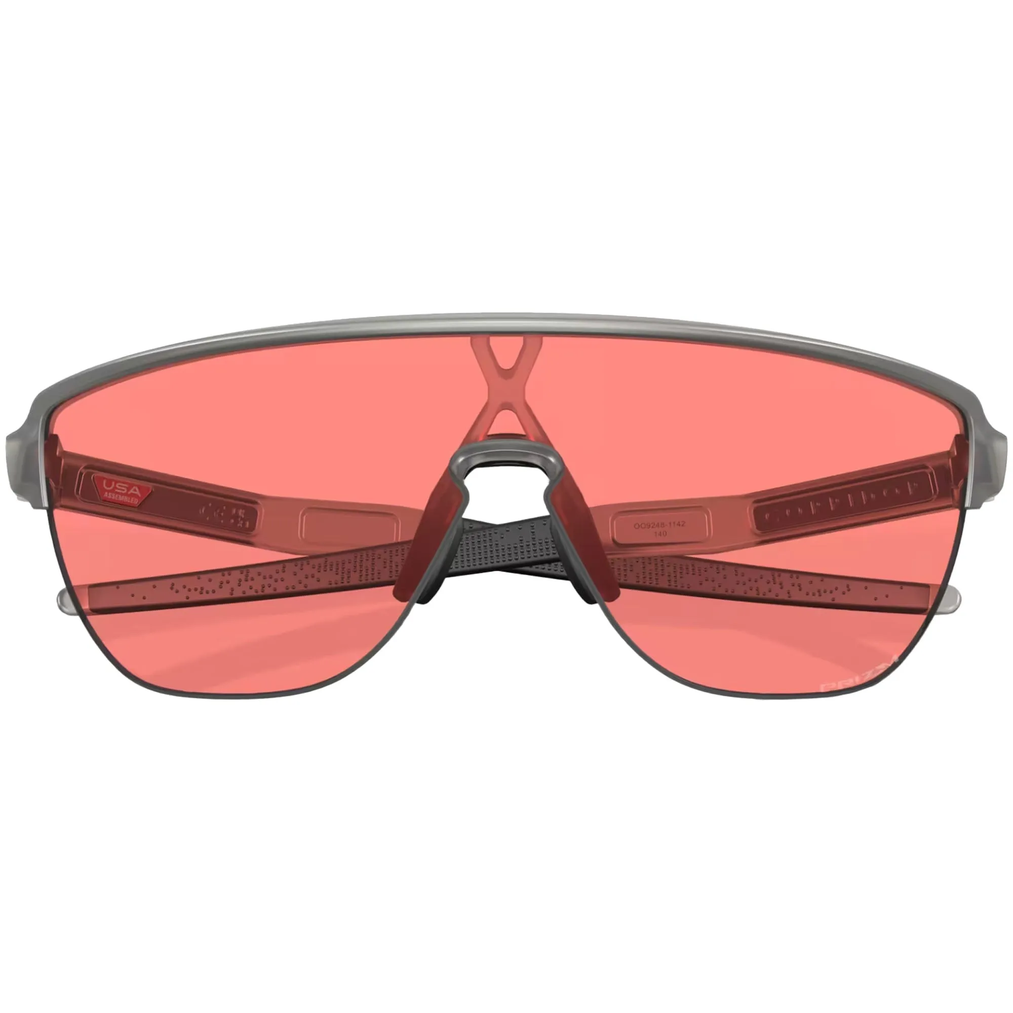 Oakley OO9248-1142 Corridor Sunglasses Re-Discover Prizm Peach Lens Matte Grey Ink Frame