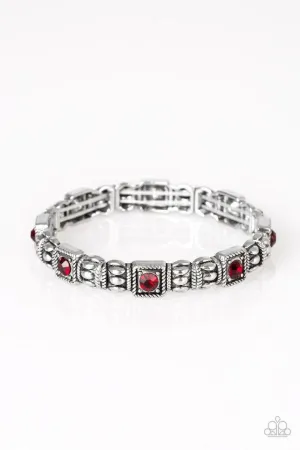 Paparazzi Bracelet ~ Metro Marvelous - Red