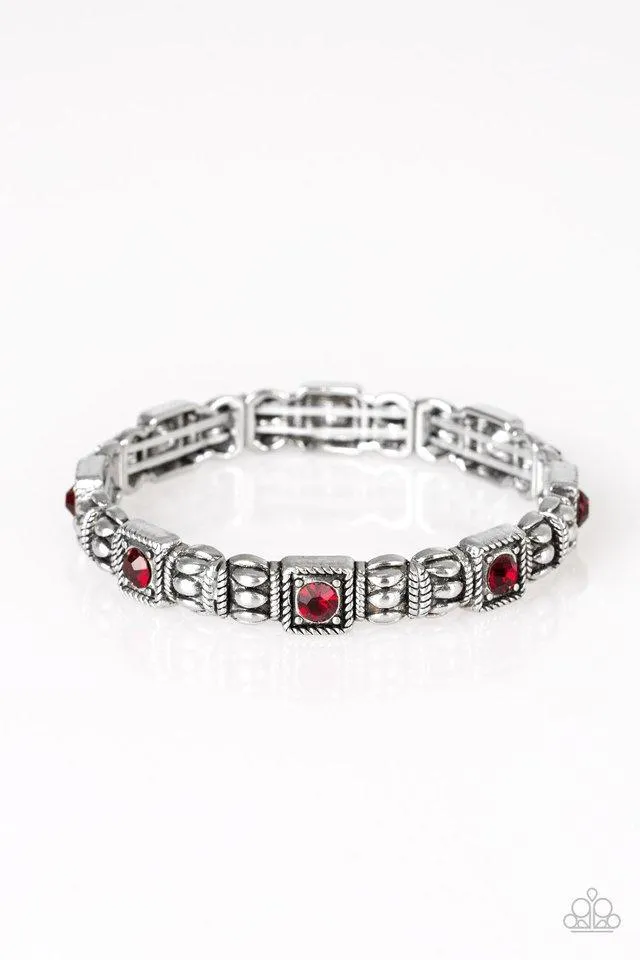 Paparazzi Bracelet ~ Metro Marvelous - Red