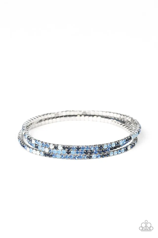 Paparazzi Bracelet ~  Sugar and ICE - Blue