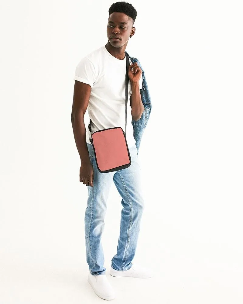 Pastel Pink Red Messenger Pouch | Bright Pastel Pink Red | C0M60Y45K0