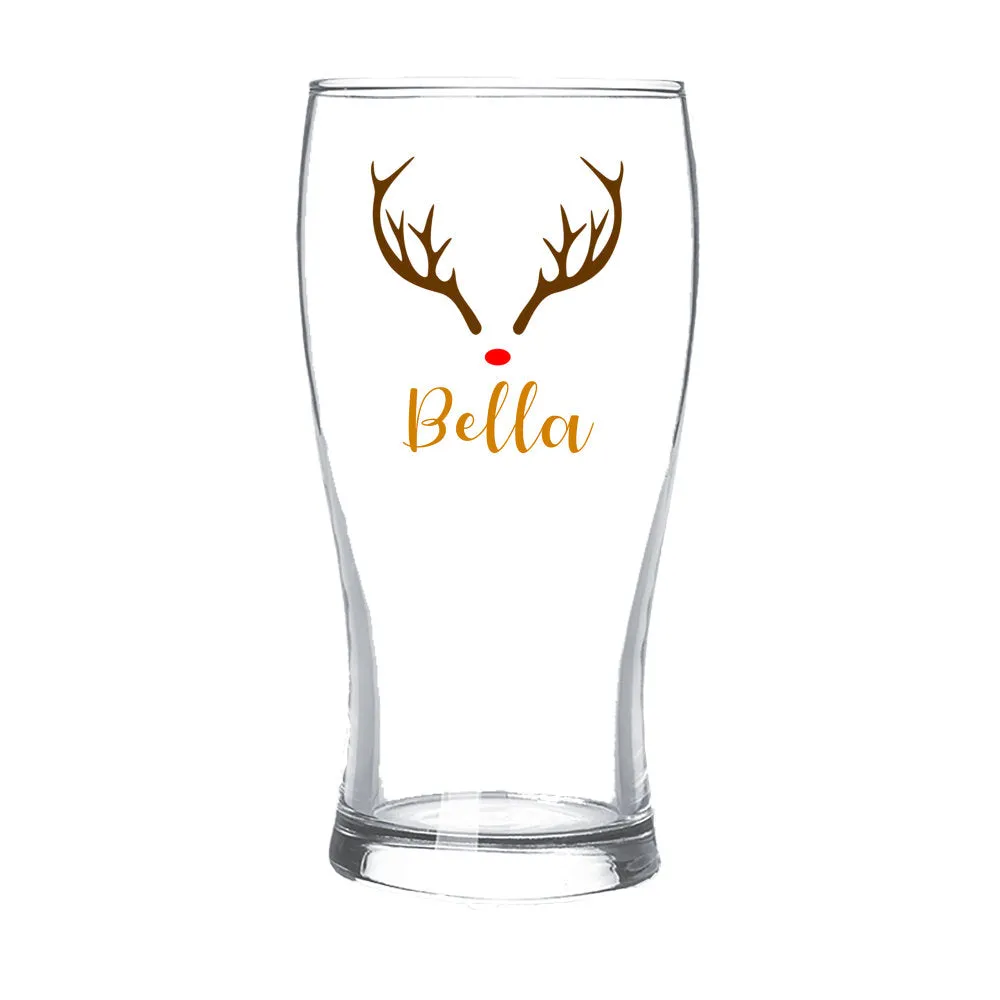 Reindeer Standard Beer Glass
