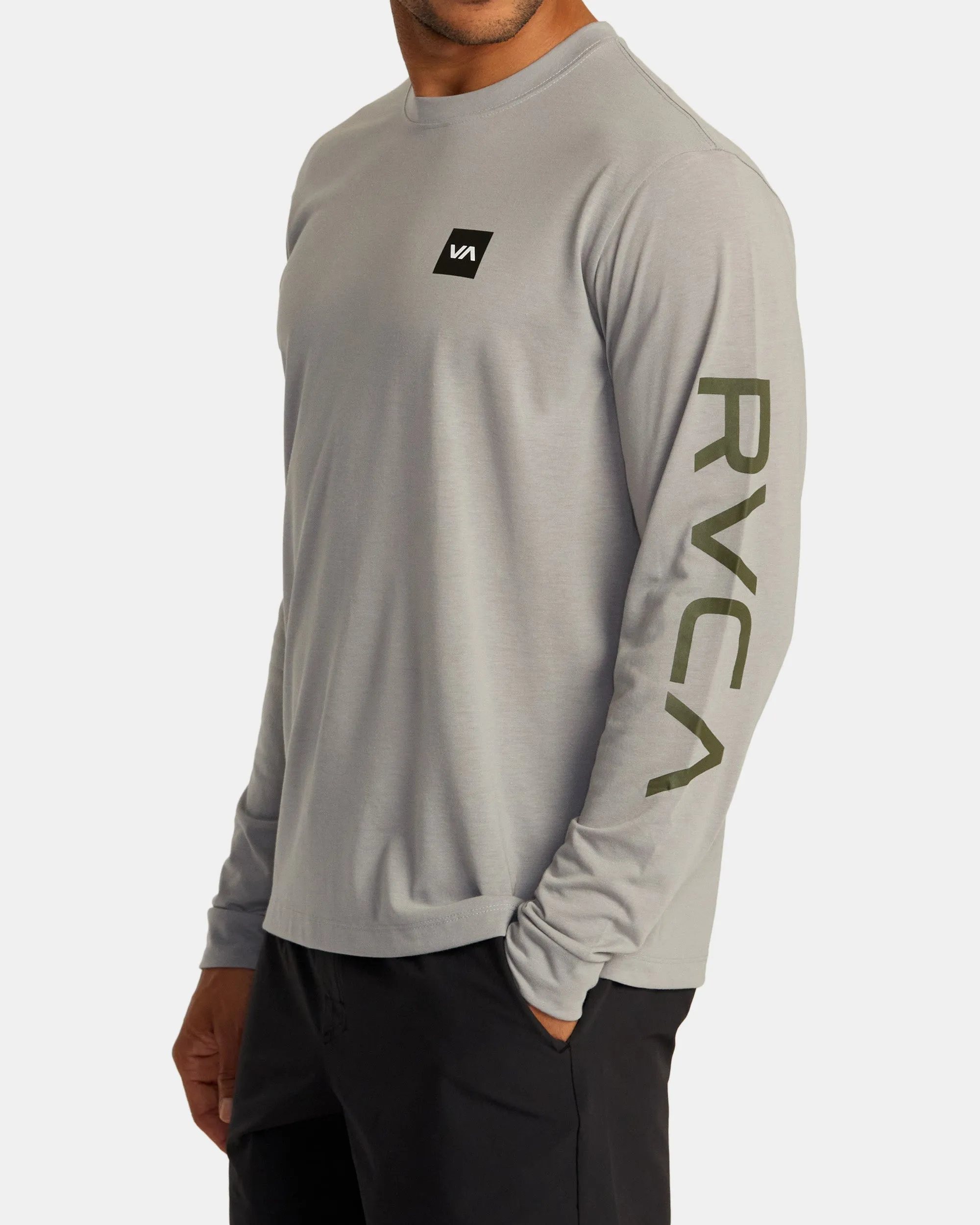 RVCA 2x Long Sleeve T-shirt - Stone