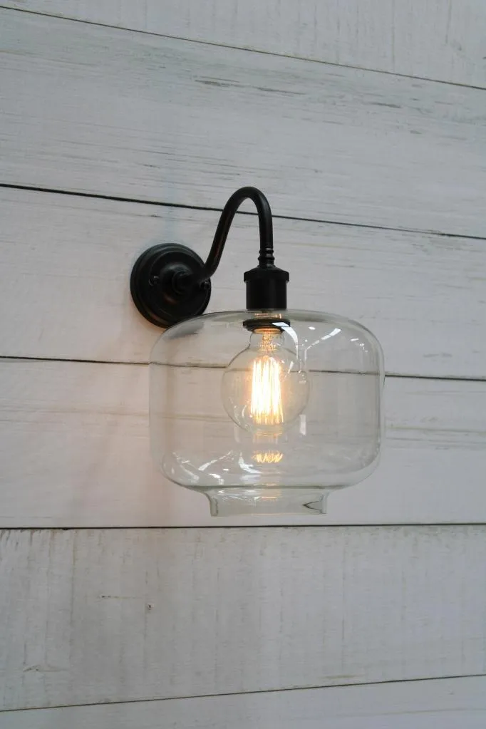 Savannah Glass Wall Light