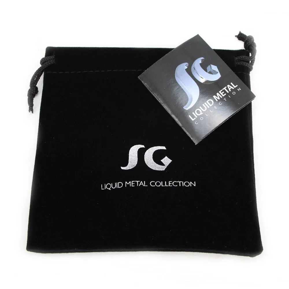 SG Liquid Metal B9-BLK Black Chrome Finish Bracelet by Sergio Gutierrez