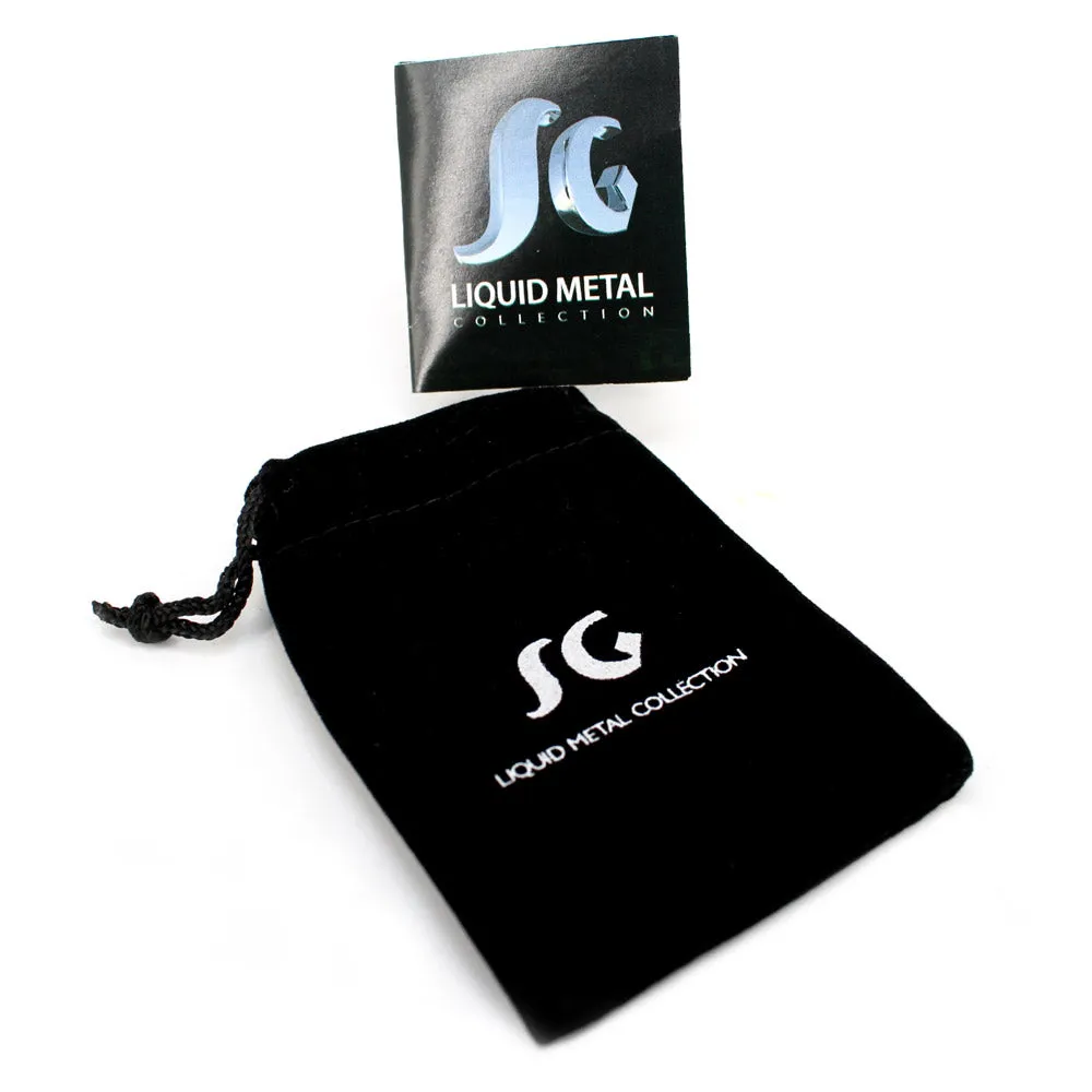 SG Liquid Metal ICR2-N Ice Collection (Chrome Finish) Ring by Sergio Gutierrez