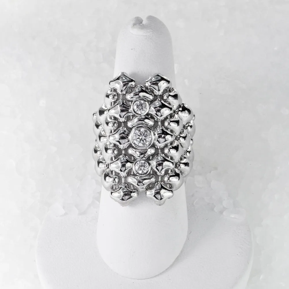 SG Liquid Metal ICR2-N Ice Collection (Chrome Finish) Ring by Sergio Gutierrez