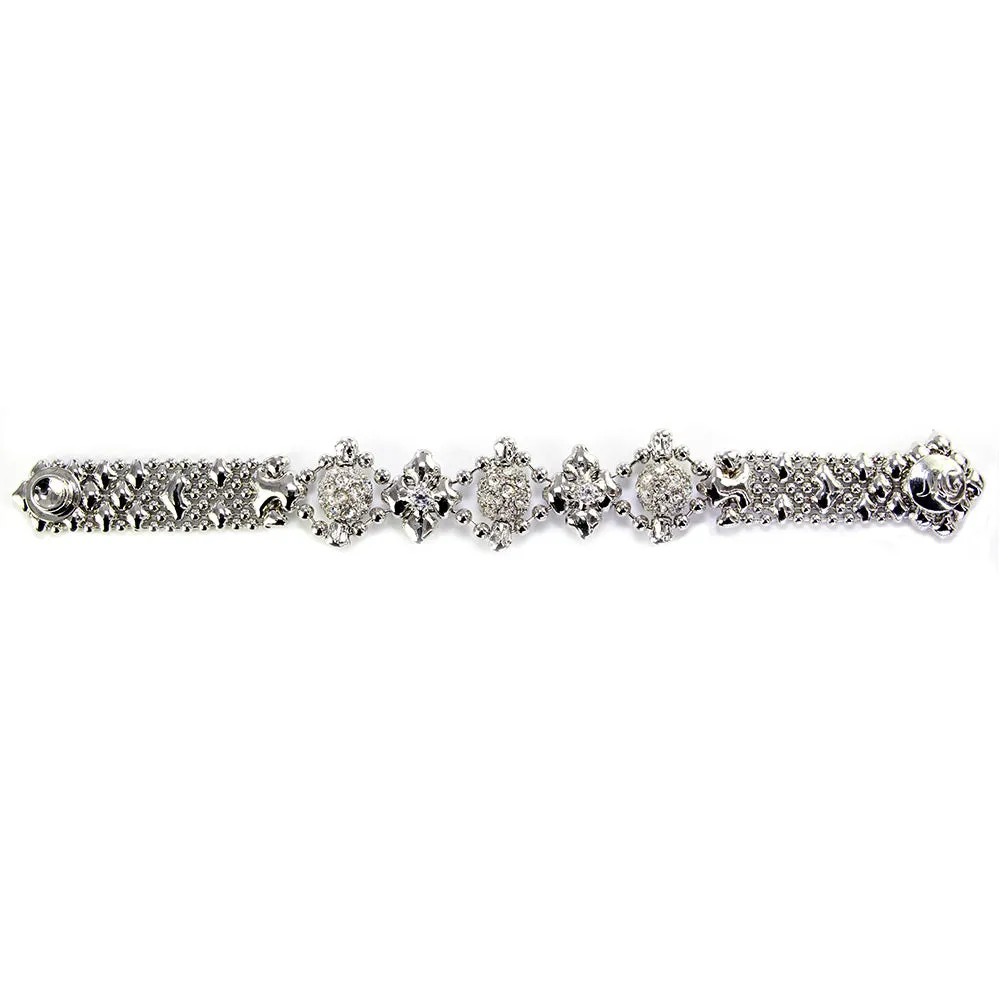 SG Liquid Metal RTB24-ZIR-AS Antique Silver Bracelet by Sergio Gutierrez